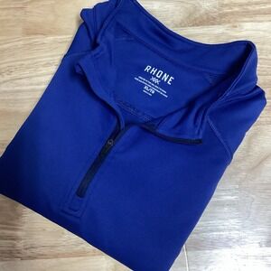 Mens Rhone Session 1/4 Zip‎ Performance Pullover - XL- Navy